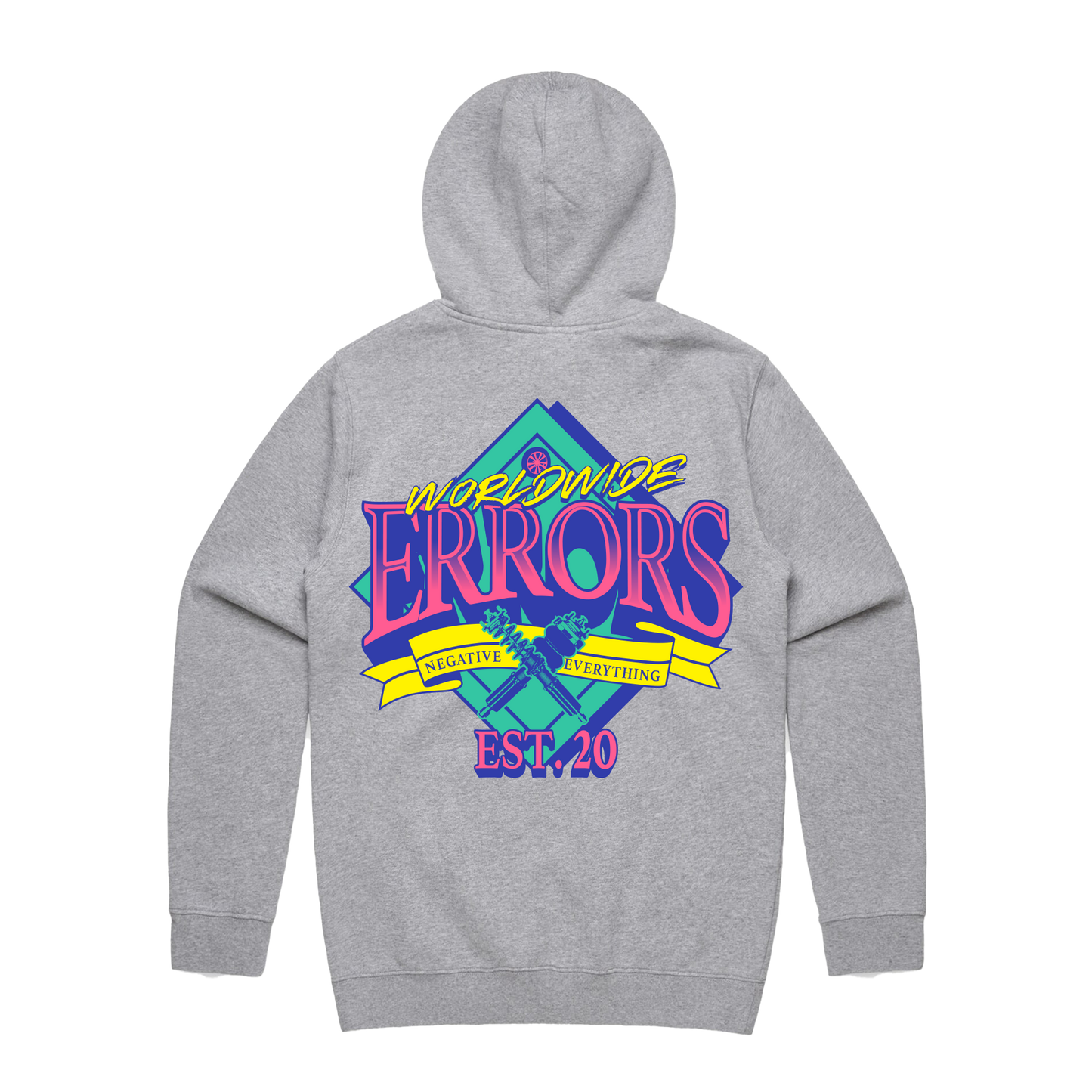 "RETRO" Grey Hoodie