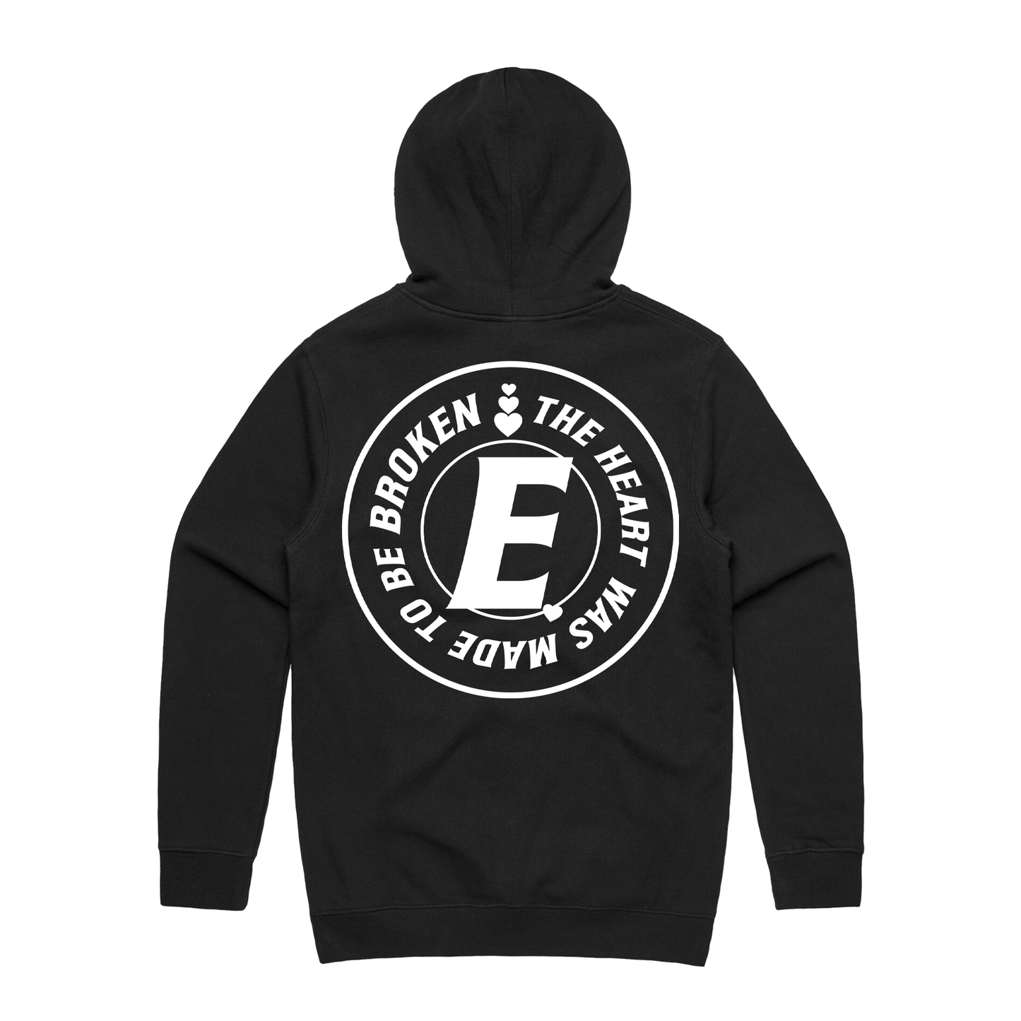 "BROKEN HEART" Black Hoodie