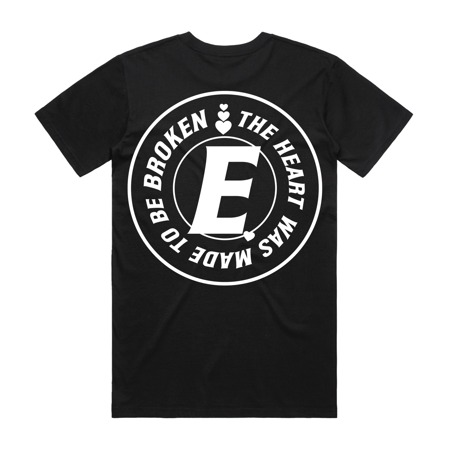 "BROKEN HEART" Black Tee