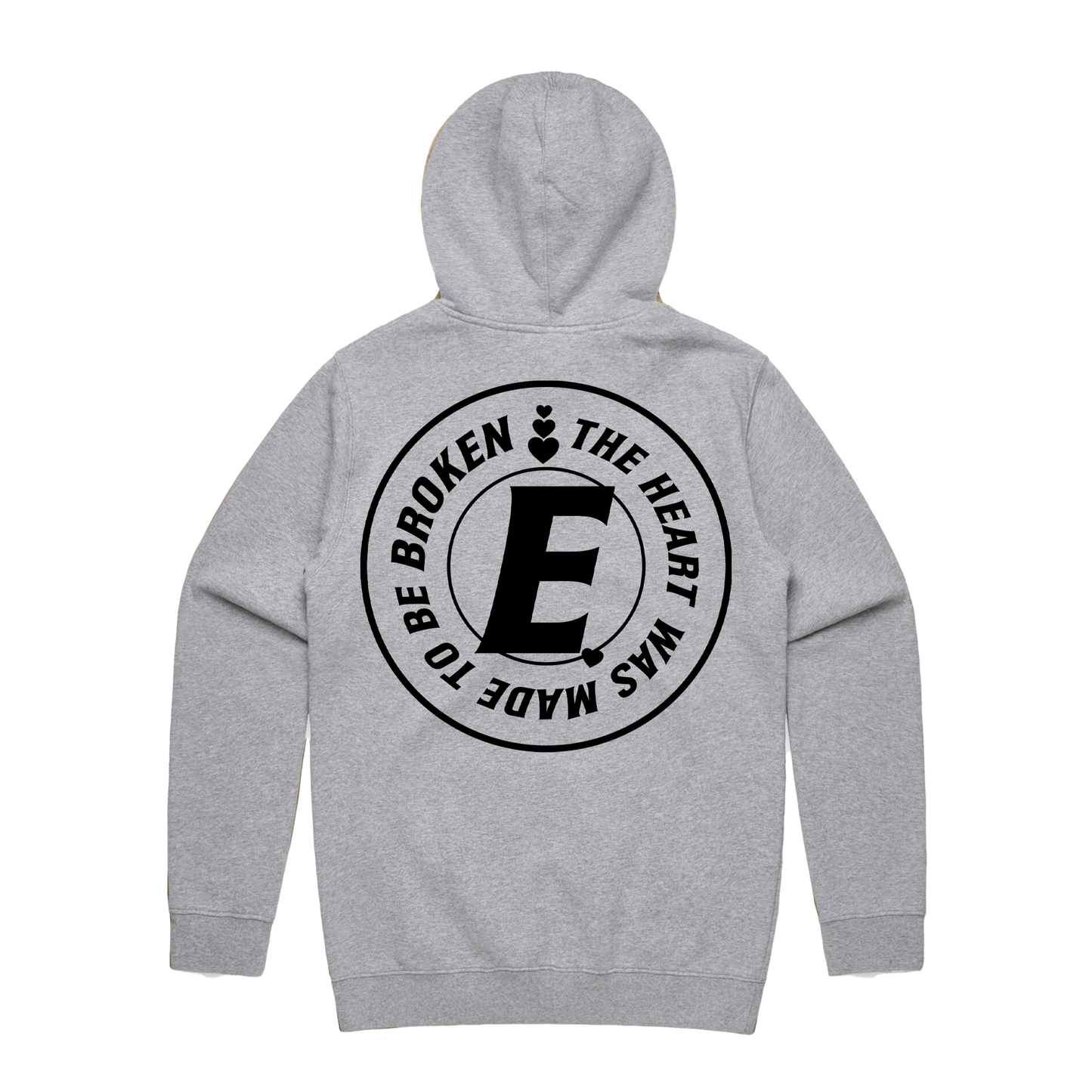 "BROKEN HEART" Grey Hoodie