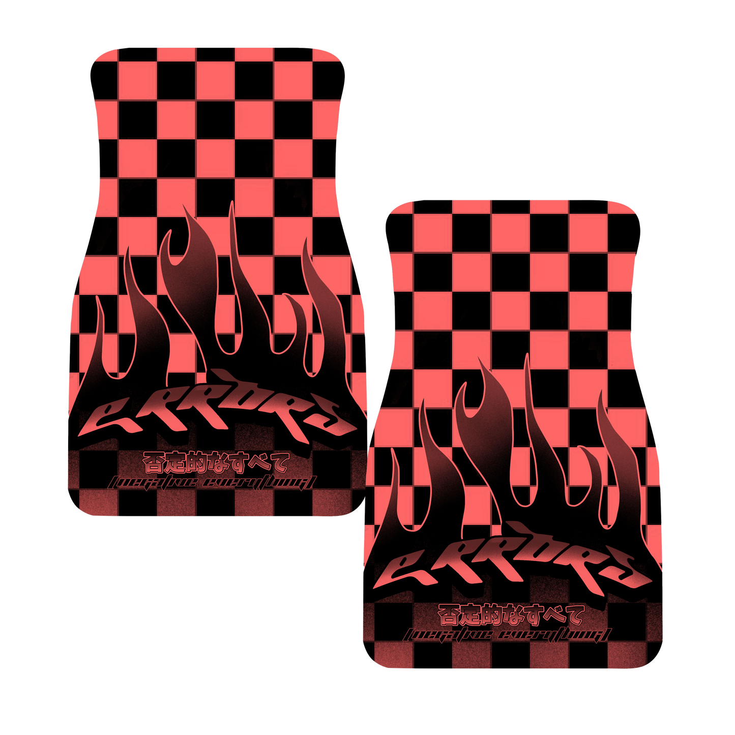 Red Flame Floor Mats