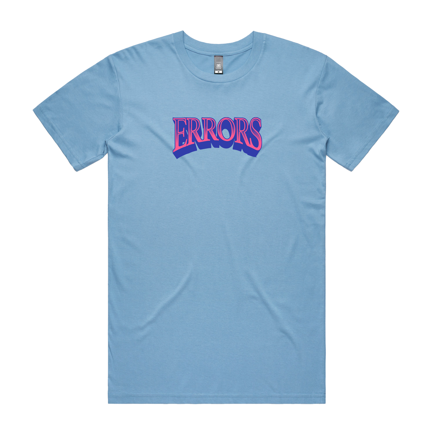 "RETRO" Light Blue Tee