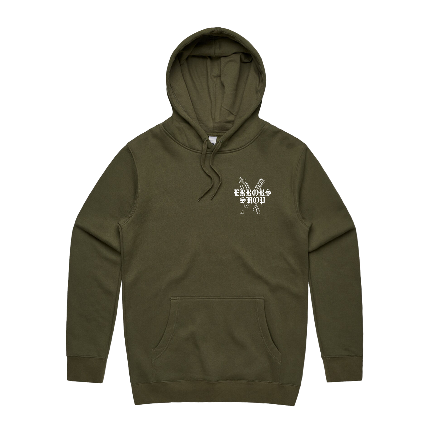 "V3 HEADTSONE" Army Green Hoodie