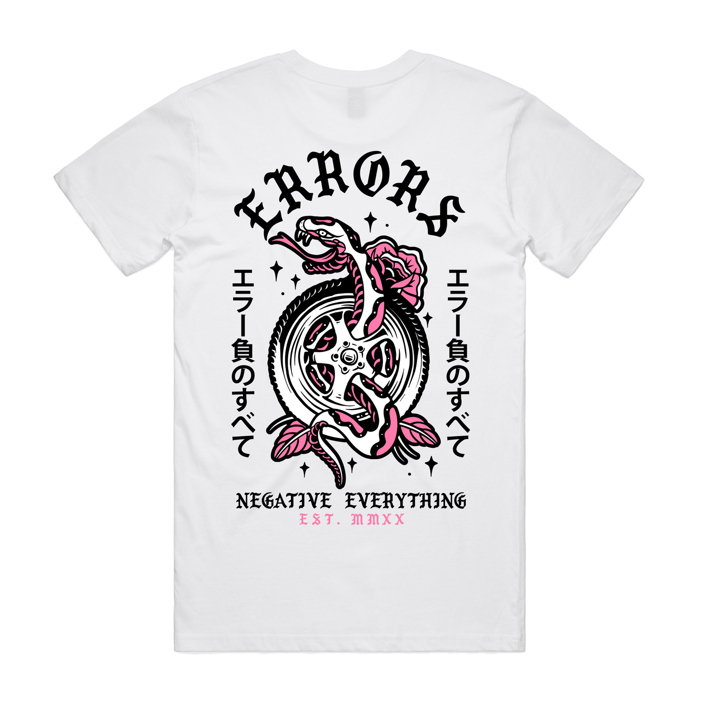"V2 HEADSTONE" White Tee