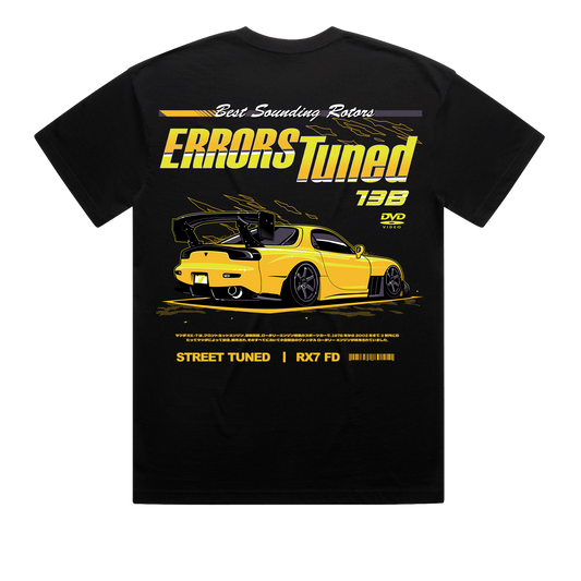 "ERRORS TUNED" Black Tee