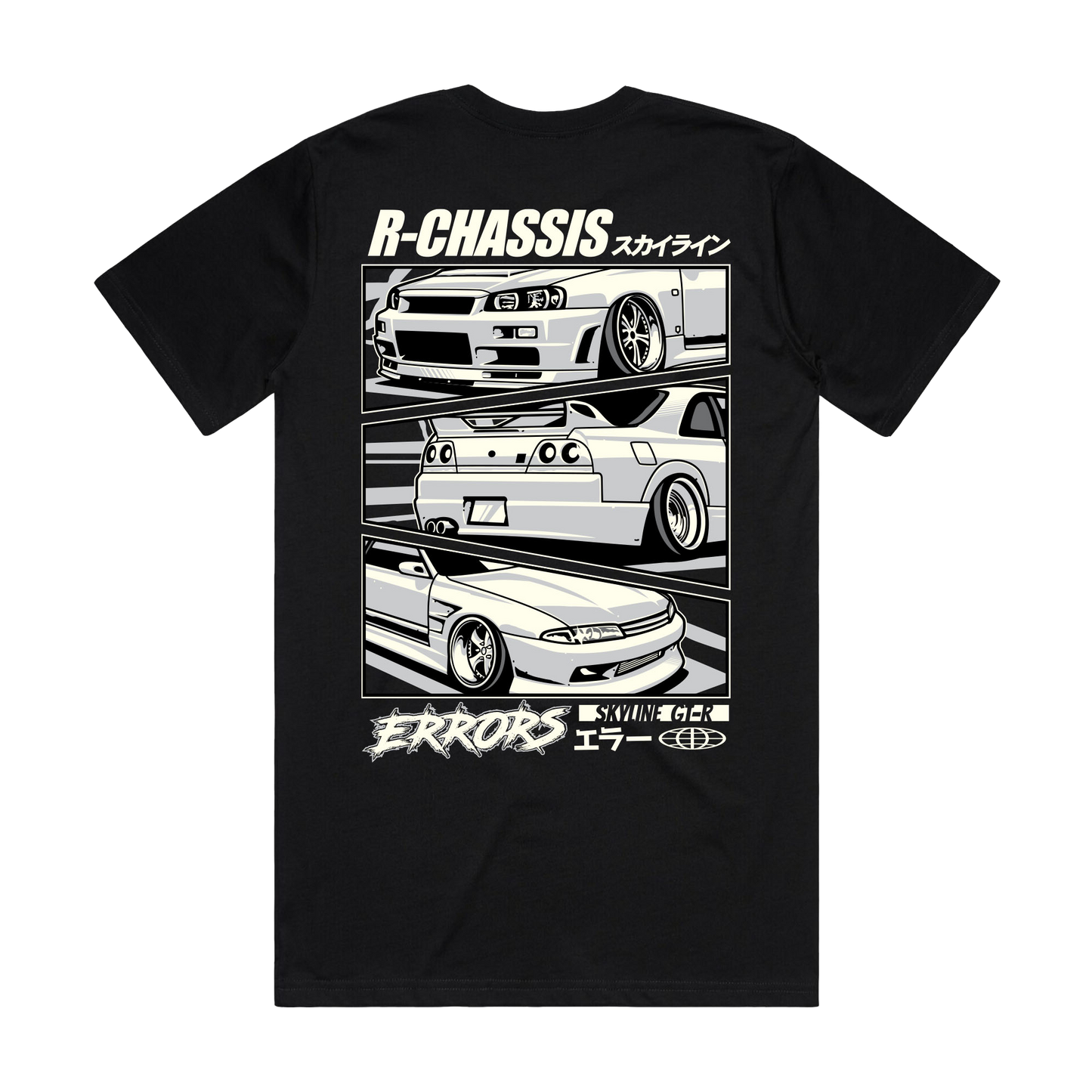 "R-CHASSIS" Black Tee