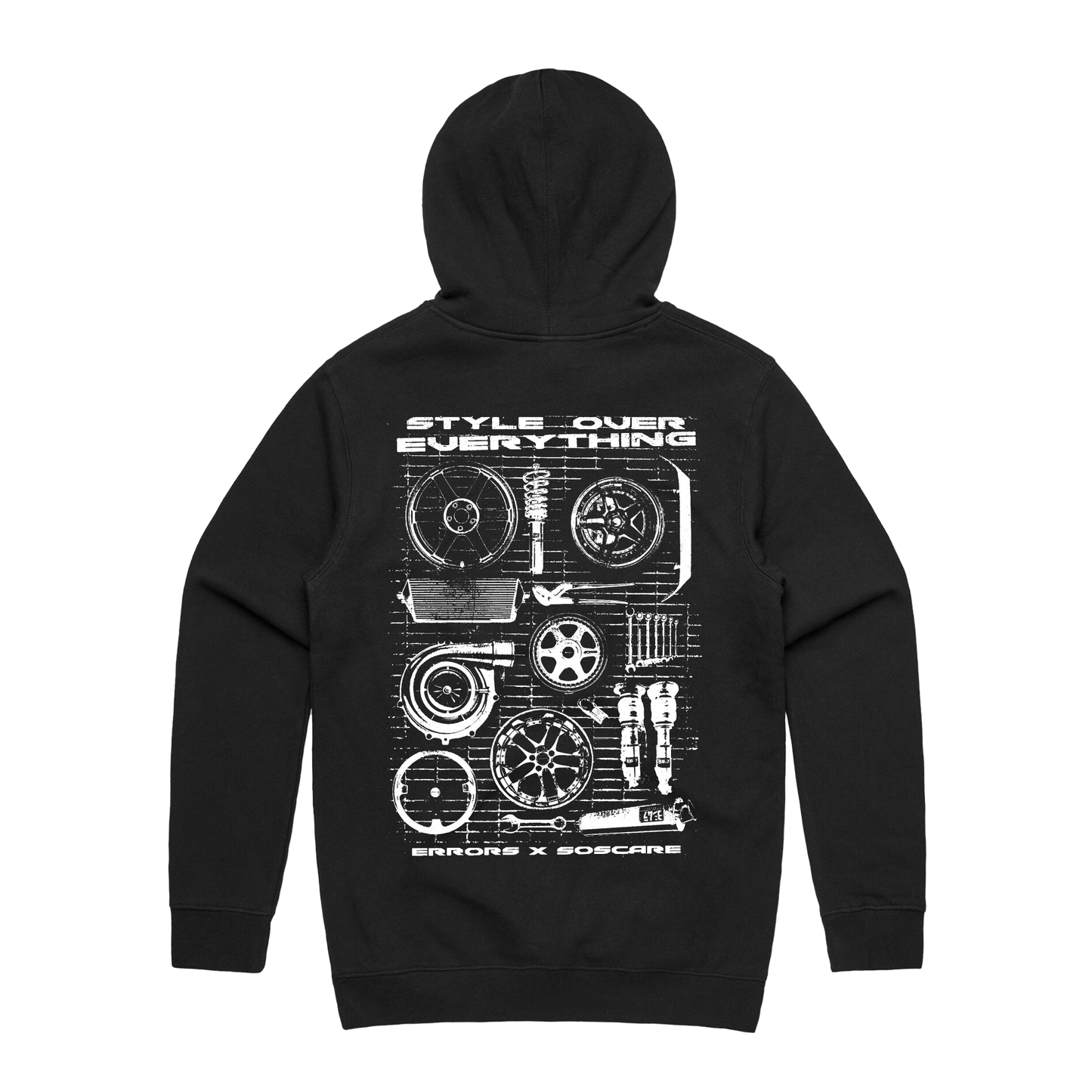 "STYLE OVER EVERYTHING" Black Hoodie